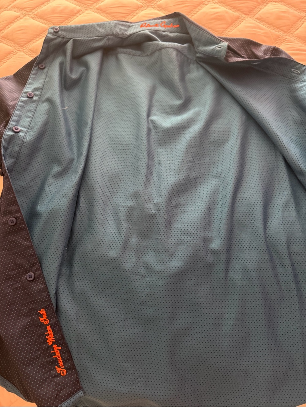 Men's Casual Button-Up Jacket in Teal with Contrast Trim
